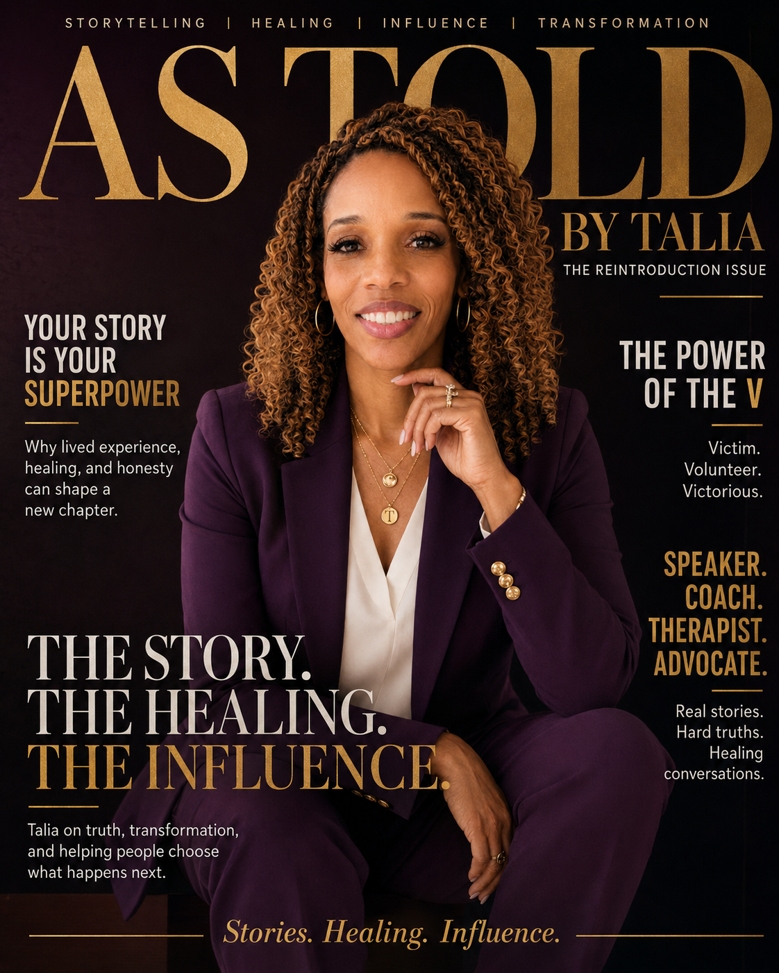 As Told by Talia — The Reintroduction Issue magazine cover